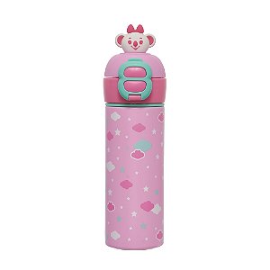 Garrafa Inox Pacific 400ML Lilica Ripilica Happy Sky Rosa