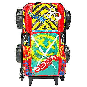 Mochila de Rodinhas 3D Maxtoy HW Demo Derby Monster Trucks