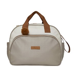 Bolsa Maternidade Pirulitando Baby Grande Ternura Off Cinza