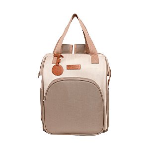Mochila de Maternidade Pirulitando Baby Bolso Petit Cinza