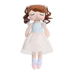 Boneca Metoo Mini Com Caixa Angela Bailarina Alice 20Cm Azul