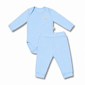 Conjunto Térmico Hug Body Longo e Calça Azul
