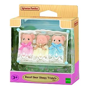 Trigemeos Sylvanian Families Urso Biscoito Dorminhocos