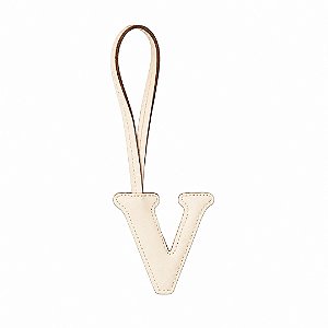 Chaveiro Letra Masterbag Letra V Bege