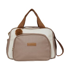 Bolsa Maternidade Pirulitando Baby Média Ternura Off Marrom