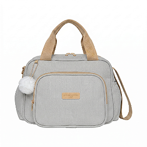 Bolsa de Passeio Pirulitando Baby Nuvem de Algodão Cinza