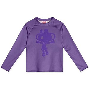 Blusa Lilica Ripilica Proteção Manga Longa Solar Roxo