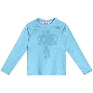 Blusa Lilica Ripilica Proteção Manga Longa Solar Azul