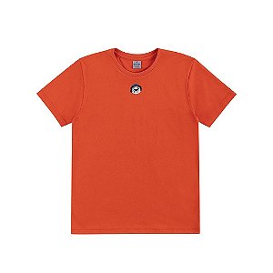 Camiseta Tigor T Tigre Manga Curta Logo Jeans Wear Laranja