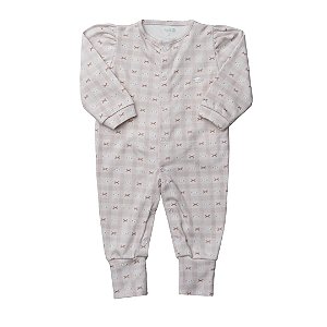 Macacão Petit Grow Up Monogram Rosa