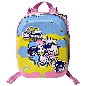 Mochila Pequena Maxtoy Hello Kitty Candy Colors Rosa
