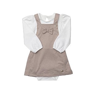 Jardineira Salopete Lilica Ripilica Grow Up Thermo Creme