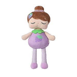Boneca Metoo Com Caixa Angela Frutas 33Cm Uvinha Roxo
