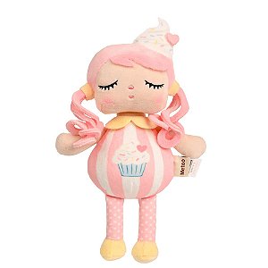 Boneca Metoo Com Caixa Angela Docinhos Cupcake Rosa