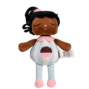 Boneca Metoo Mini Com Caixa Angela Docinhos Brigadeiro Azul