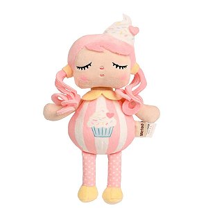 Boneca Metoo Mini Com Caixa Angela Docinhos Cupcake Rosa