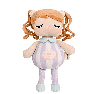 Boneca Metoo Mini Com Caixa Angela Docinhos Donut Lilás