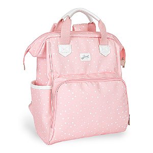 Mochila de Maternidade Just Baby Multifuncional Bunny Rosa