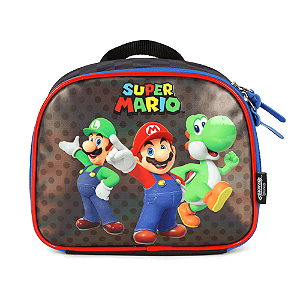 Lancheira Térmica Luxcel Super Mario Amigos Preto