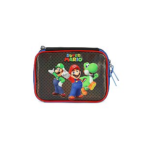 Estojo Box 100 Pens Luxcel Super Mario Amigos Preto
