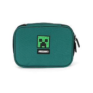 Estojo Box 100 Pens Luxcel Minecraft Logo 27 Verde