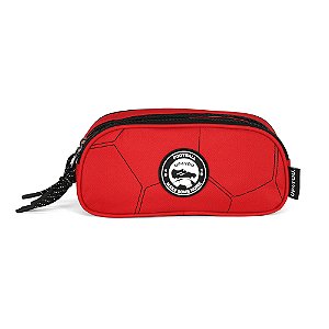 Estojo Triplo Luxcel Up4You Bola Futebol Vermelho