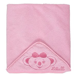 Toalha Com Capuz Lilica Ripilica Happy Sky Rosa
