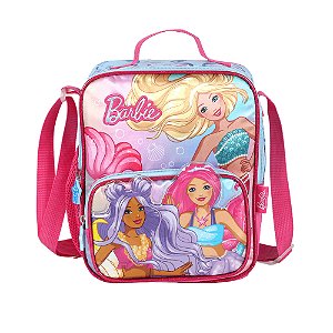 Lancheira Escolar Luxcel Barbie Trio Sereias Rosa