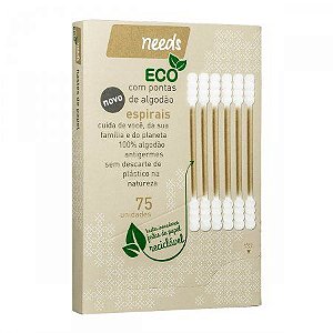 Hastes flexíveis (cotonete) de papel ecológico - Needs Eco