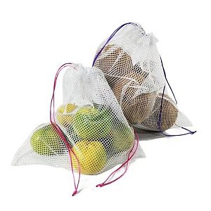 KIT 4 sacos reutilizáveis para hortifrúti ou mercado