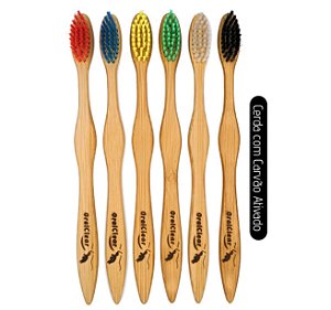 Escova de dente de bambu brasileira - Cores