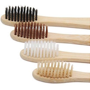 Escova de dente de bambu biodegradável