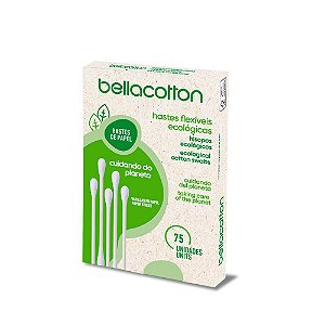 Hastes flexíveis (cotonete) de papel reciclável bellacotton