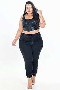 Calça Jeans Plus Size Jogger Deusani