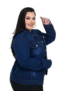 Jaqueta Jeans Latitude Plus Size Nathya
