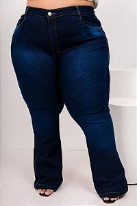 Calça Jeans Plus Size Flare Luianny