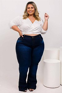 Calça Jeans Plus Size Flare Luianny