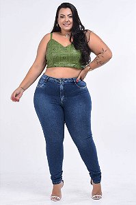 Calça Jeans Potencial Plus Size Skinny Dandria