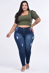 Calça Jeans Potencial Plus Size Skinny Nadina