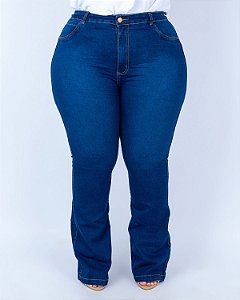 Calça Jeans Plus Size Flare Milzem