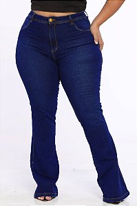 Calça Jeans Plus Size Flare Milzem