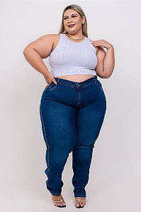 Calça Jeans Plus Size Skinny Laiani