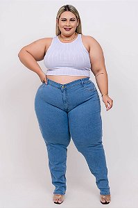 Calça Jeans Plus Size Skinny Corsina