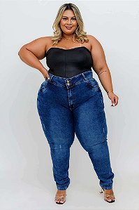 Calça Jeans Plus Size Skinny Moldelilne
