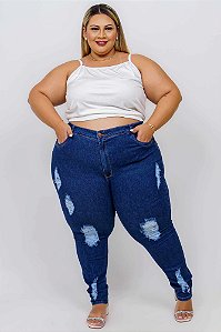 Calça Jeans Plus Size Skinny Edilani