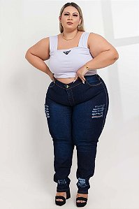 Calça Jeans Plus Size Skinny Scherlei