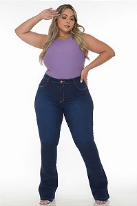 Calça Jeans Plus Size Flare Duanny