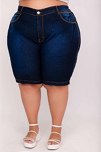 Bermuda Ciclista Jeans Plus Size Letizia
