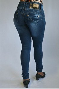 Calça Jeans Latif Azul Modelo Legging Levanta Bumbum