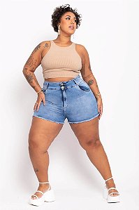 Shorts Jeans Curto Plus Size Damasia